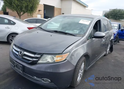 2015 Honda Odyssey Ex-L из США, поврежденный, VIN 5FNRL5H67FB120201